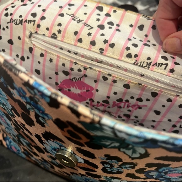 Luv Betsey Zooey Ocelot Floral Backpack - Picture 9 of 15